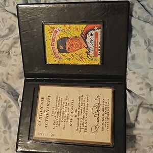 Signed Jeff Bagwell baseball trading card